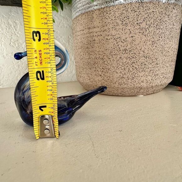 Blue swan glass Murano style figurine - Picture 10 of 10